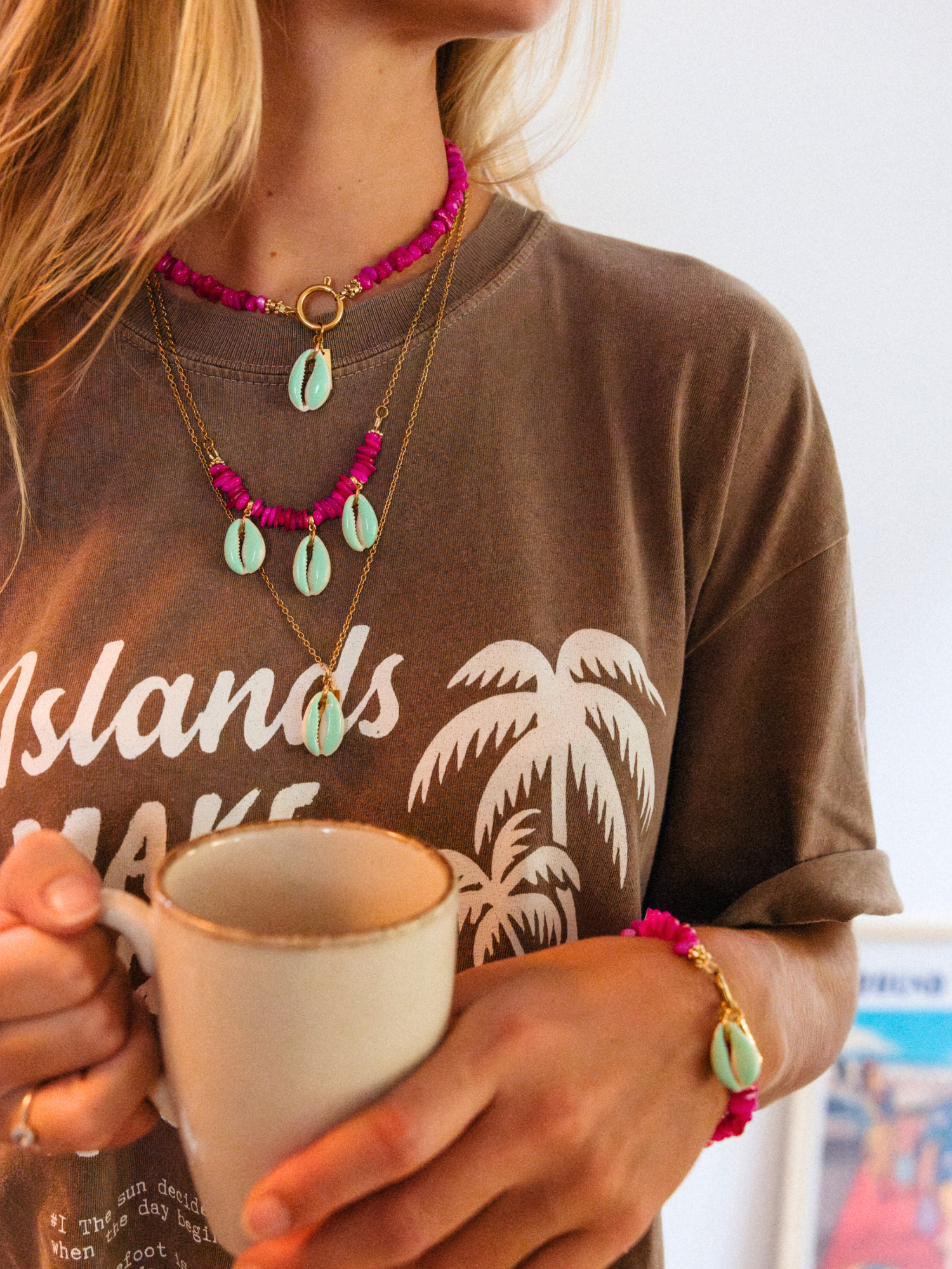 THE SINGLE CAURI CHOKER - ANUANUA Tahiti