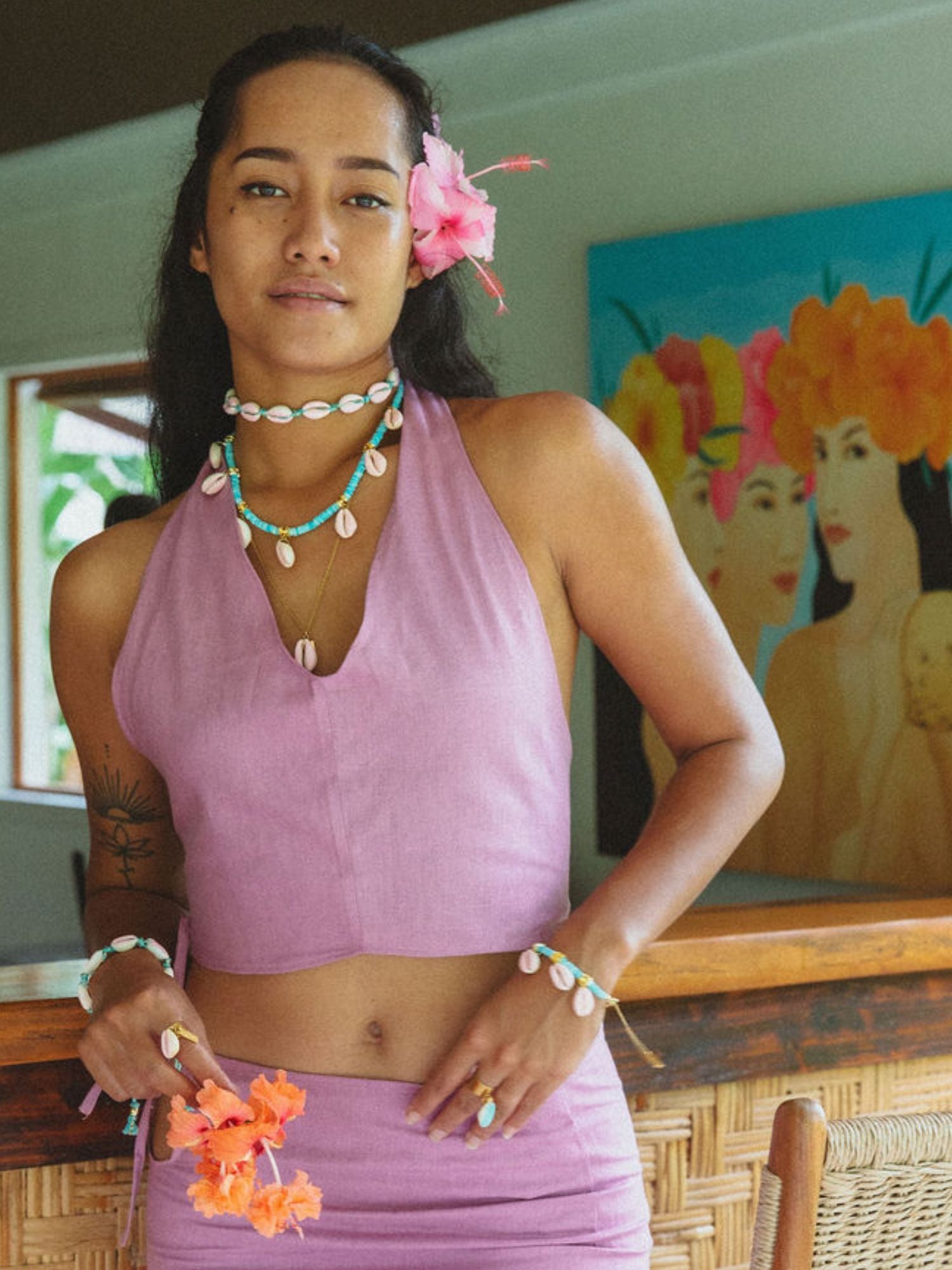 THE CAURI SWING NECKLACE - ANUANUA Tahiti